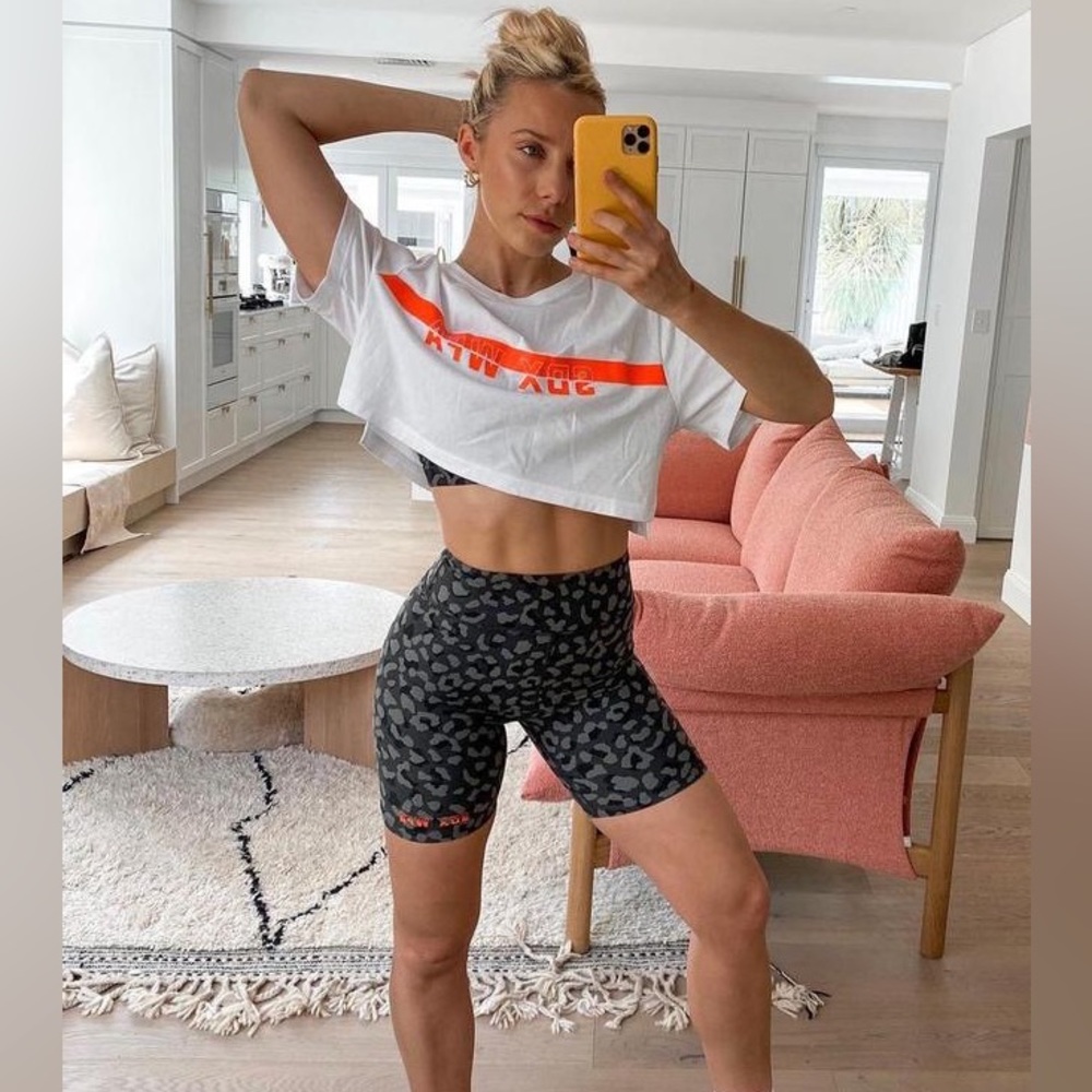 Sarah’s Day SDF WFA black leopard short collection with White Fox Boutique